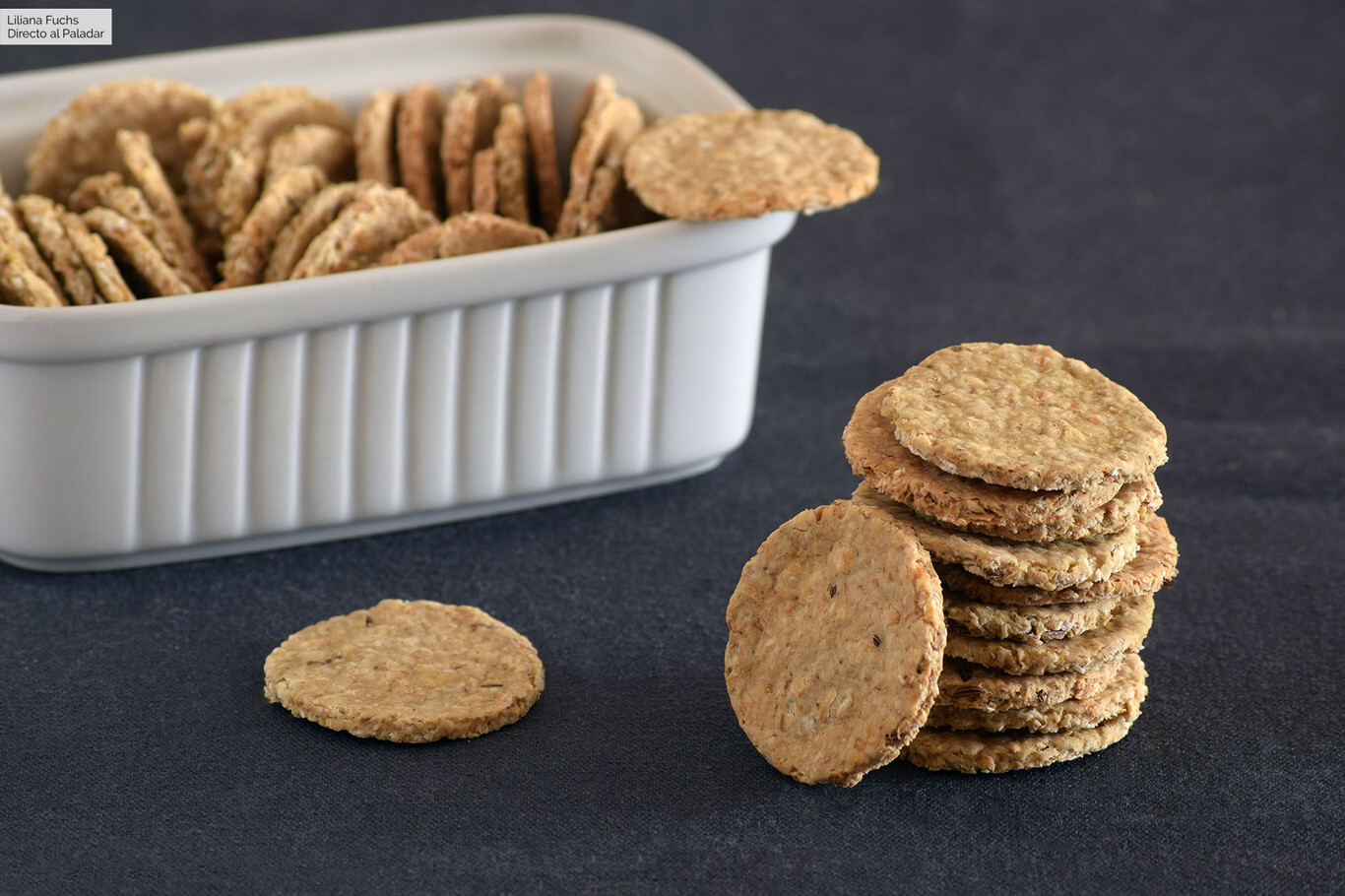 Galletas saladas de avena